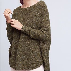Anthropologie Moth Speckled Poncho Pullover Small